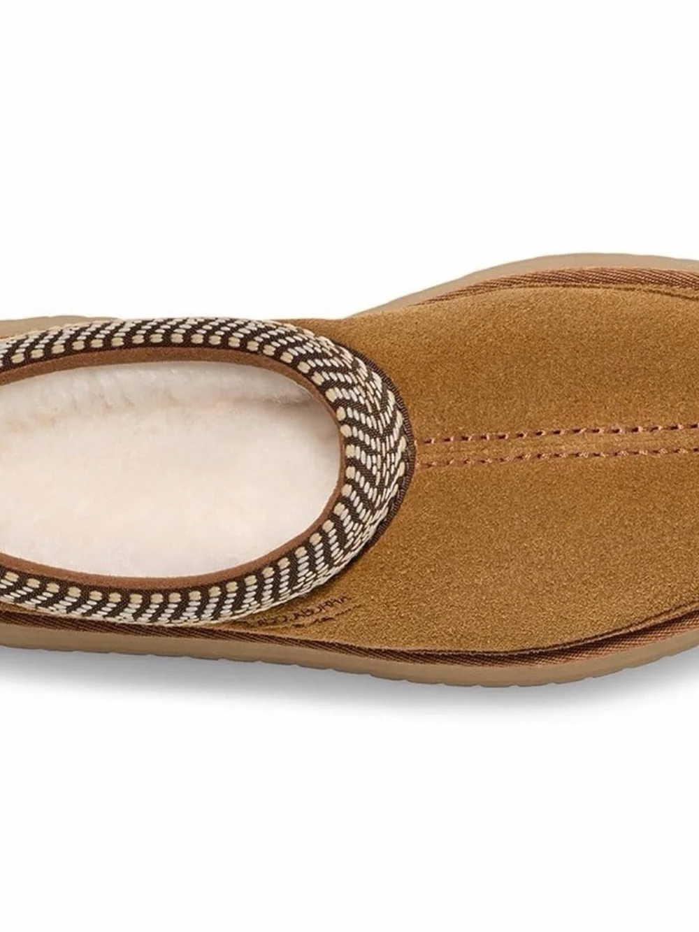 Koolaburra Chestnut Suede Platform Mule with Woven Trim New!